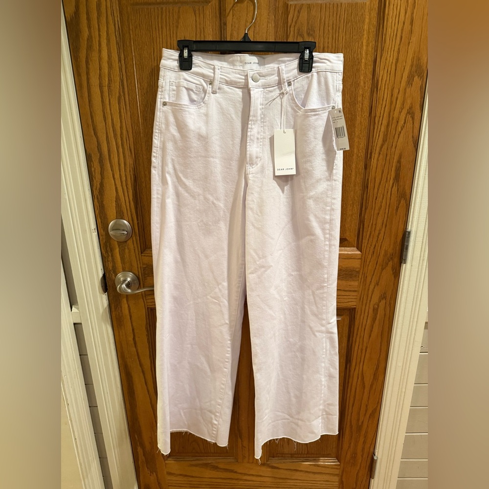 Dear John Women's White Fiona Wide Leg Jeans